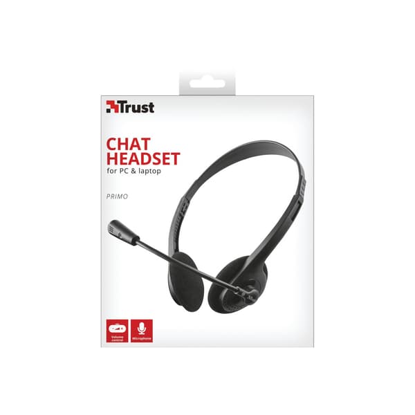 Trust Primo Chat Headset - headset - 3,5 mm kontakt