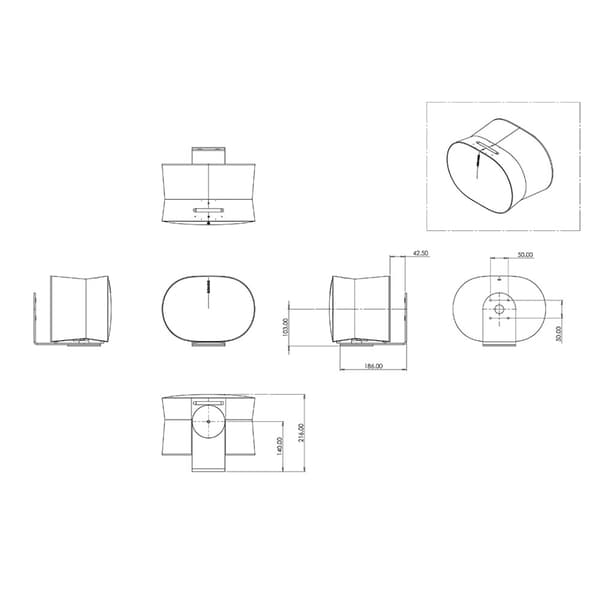 Sonos Wall Mount for ERA300 - White