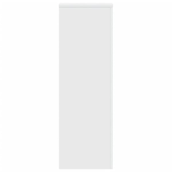 Växtställ 2 st vit 33x33x100 cm konstruerat trä
