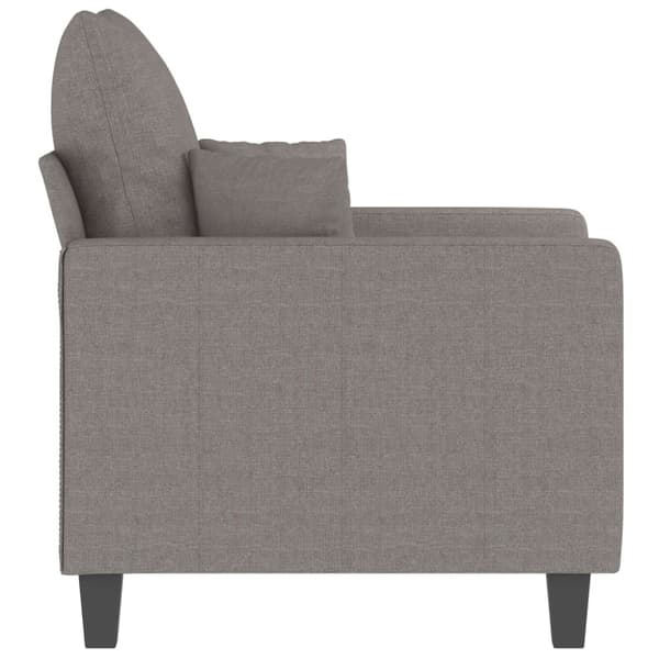 Fåtölj taupe 60 cm tyg