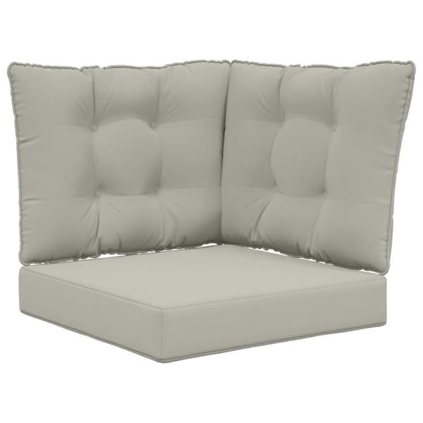 Utomhus Soffa Kudde 3 pcs Grå Polyester