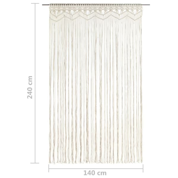 Gardin makramé 140x240 cm bomull