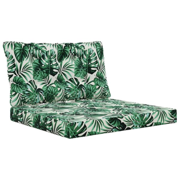 Utomhus Soffa Kudde 2 pcs Bladmönster Polyester
