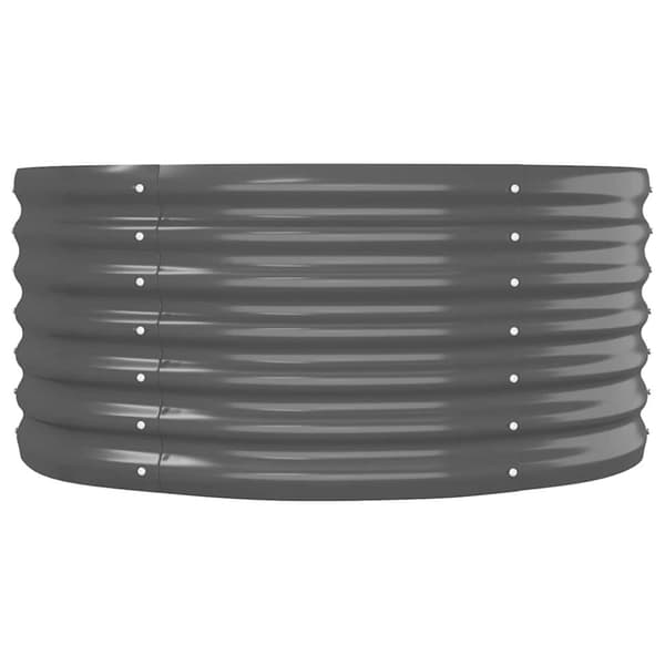 Odlingslåda galvaniserat stål 620x80x36 cm antracit