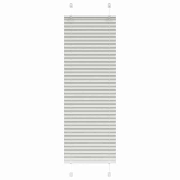 Plisserad persienn ljusgrå 40x150 cm tyg bredd 39,4cm polyester