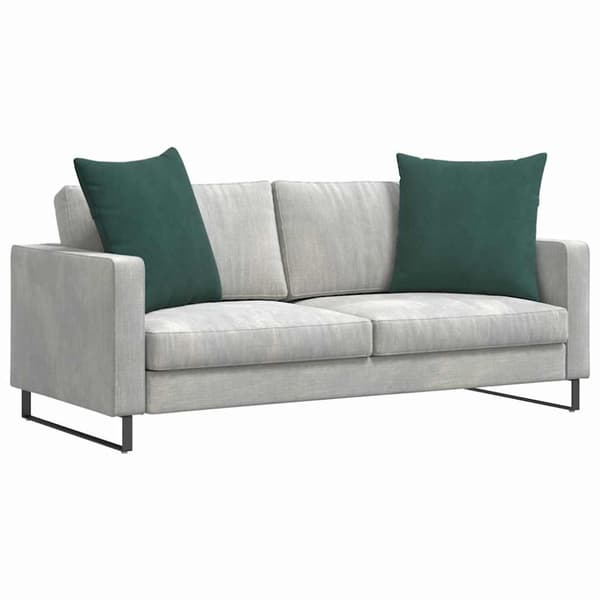 Sofakuddar 2 pcs Mörkgrön 80 x 80 cm Kordread tyg
