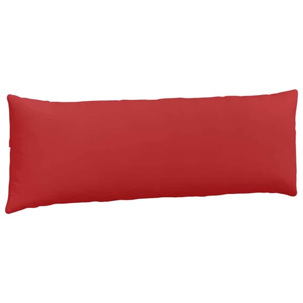 Sofakuddar 2 pcs Röd 120 x 40 cm tyg