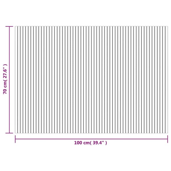 Matta rektangulär ljus naturlig 70x100 cm bambu