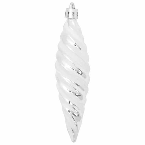 Jul Spiralformad Kula 40 pcs Silver Plast