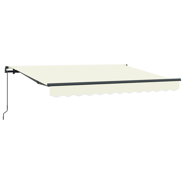 Utfällbar markis Kräm 300 x 200 cm tyg