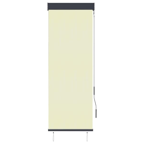 Rullgardin utomhus 60x250 cm gräddvit