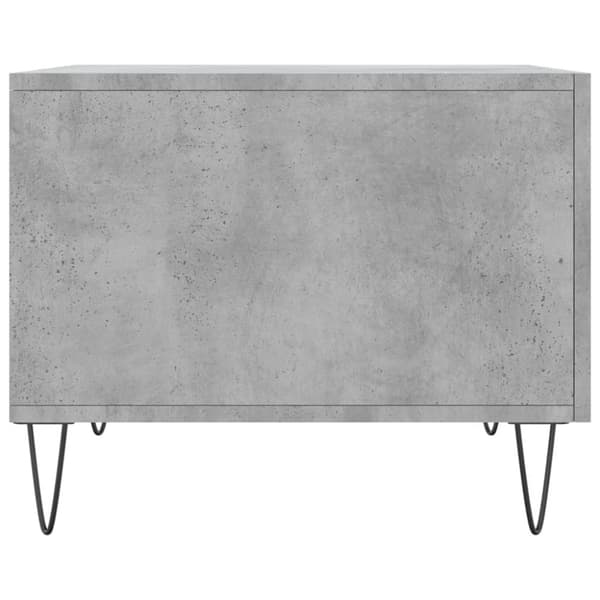 Soffbord betonggrå 50x50x40 cm konstruerat trä