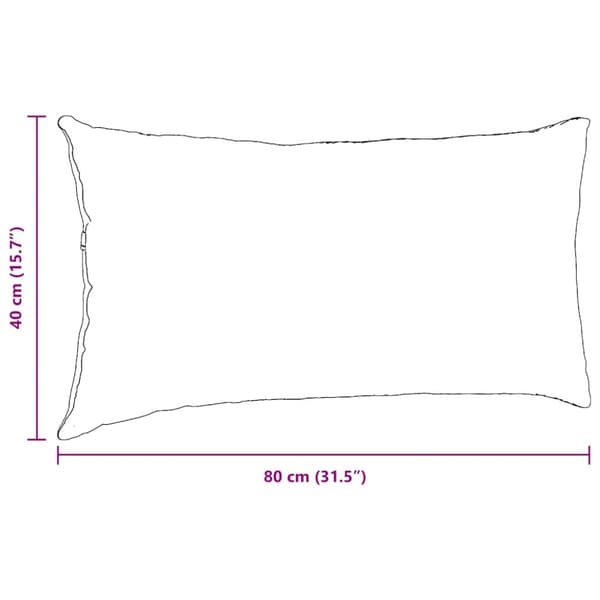 Sofakuddar 2 pcs Kräm 80 x 40 cm Kordread tyg