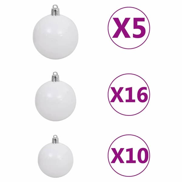Smal julgran Grön 180 cm PVC och solid furu