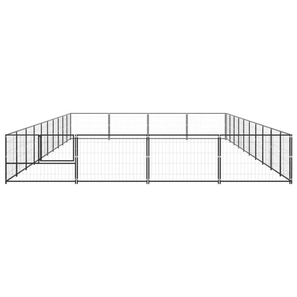 Hundgård svart 40 m² stål