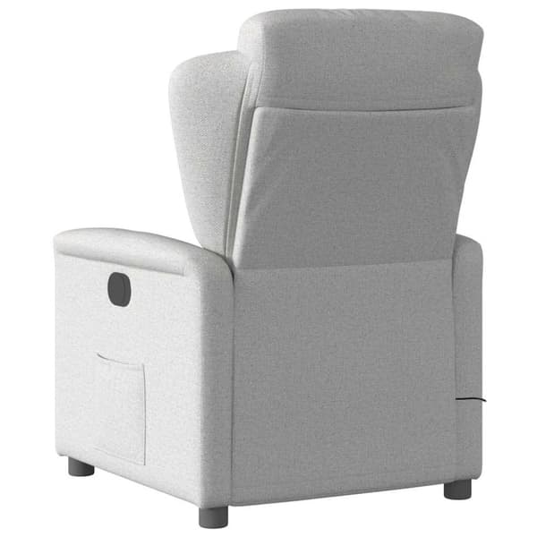 Massagefåtölj molngrå tyg