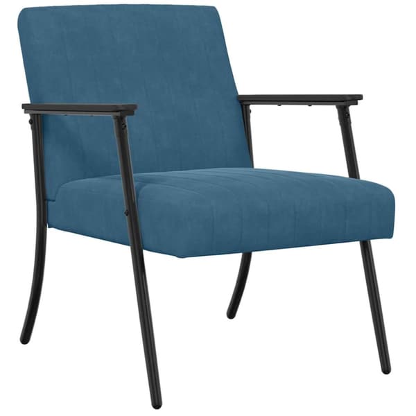 fåtölj Blå 59 x 75 x 78 cm Sammet