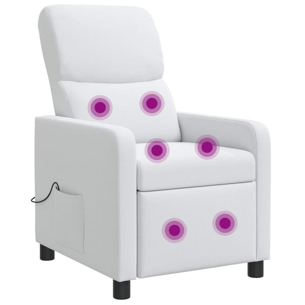 Recliner Vit Tyg