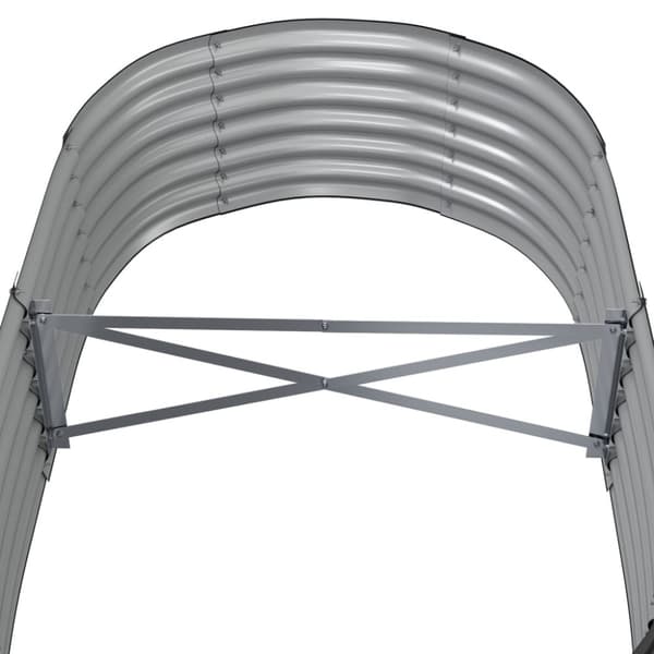 Odlingslåda galvaniserat stål 152x80x36 cm antracit