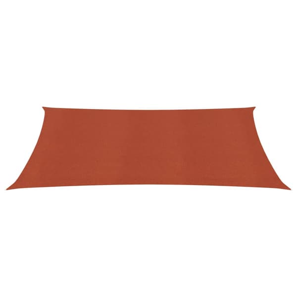 Solsegel 160 g/m² rektangulär terrakotta 3,5x5 m HDPE