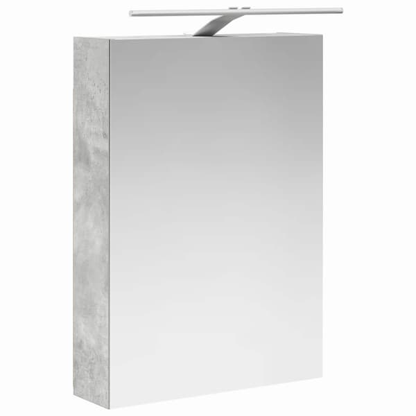 Badrumsskåpsset 5 pcs Betonggrå Konstruerat trä