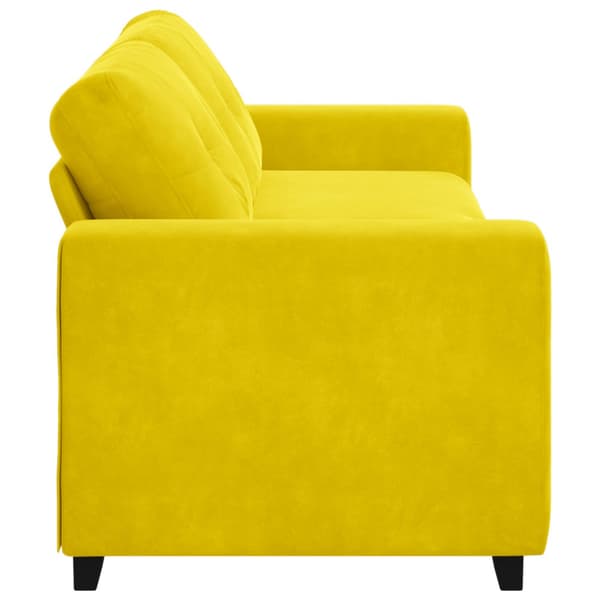 3-Sits soffa Gul 220 cm Sammet