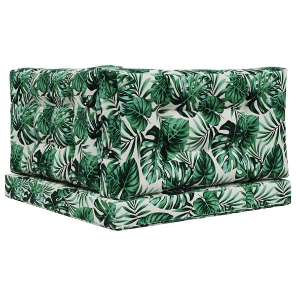 Utomhus Soffa Kudde 3 pcs Bladmönster Polyester