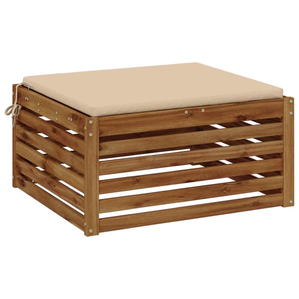 1-delad Sittdyna SOEST 100% Polyester Gräddvit 70 x 70 x 3 cm