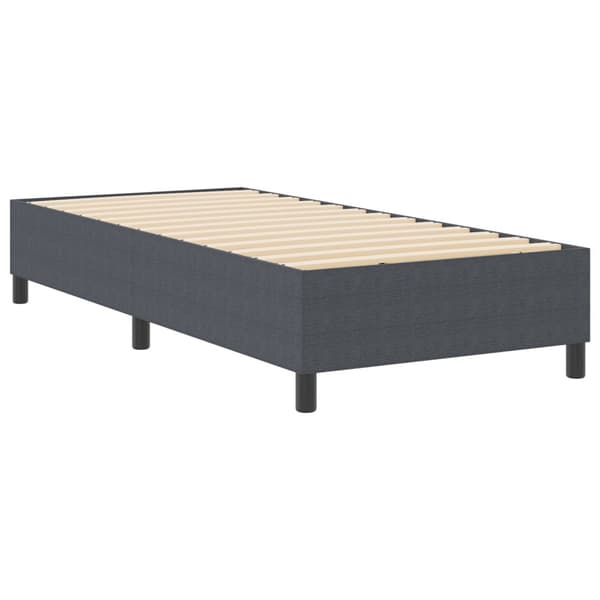 Plattform sängram Mörkgrå 100 x 200 cm Kordread tyg