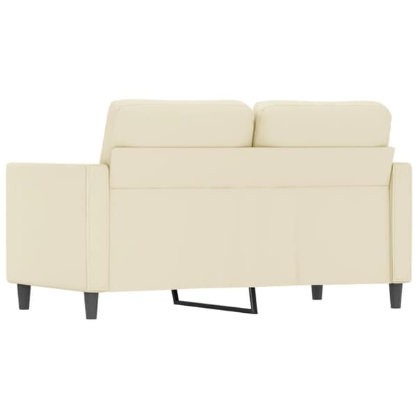2-sitssoffa gräddvit 120 cm konstläder