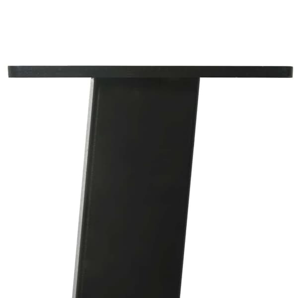 Soffbordsben 4 st svarta 30 cm stål