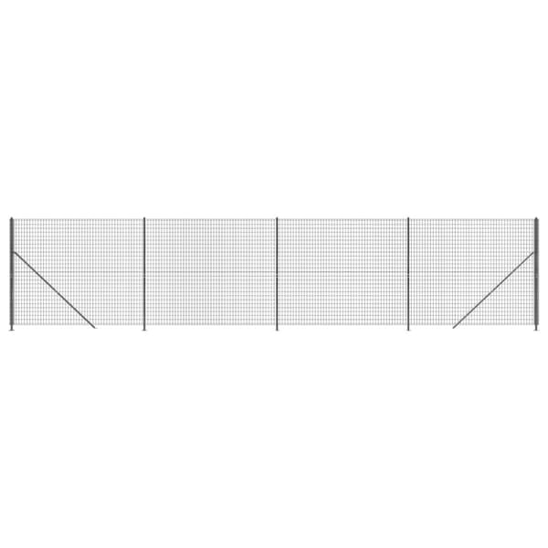 Stängsel med stolpsko antracit 2,2x10 m