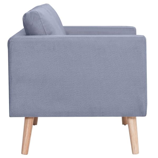 Soffa 3-sits i tyg ljusgrå