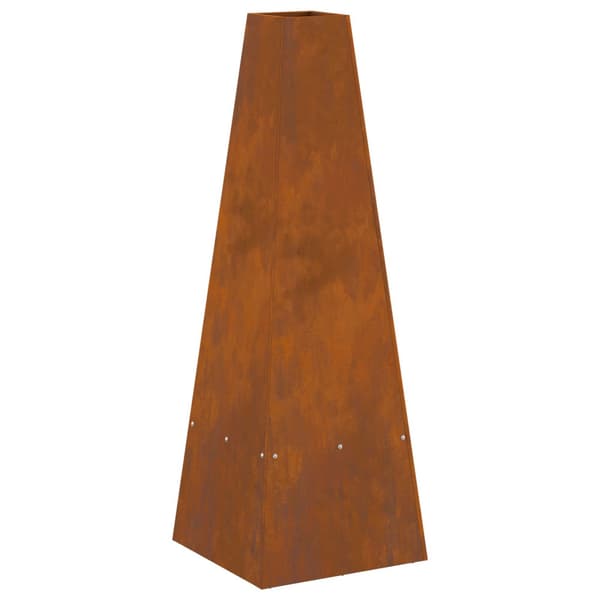 Eldstad Brun 35 x 35 x 100 cm Väderstål
