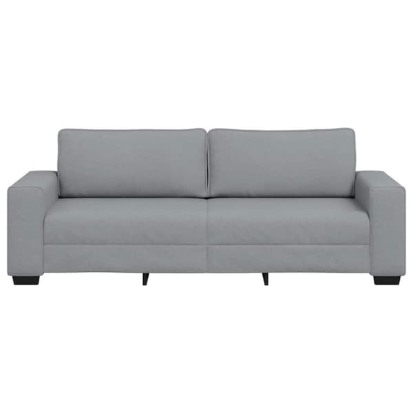 3-sitssoffa ljusgrå 220x77x82 cm tyg