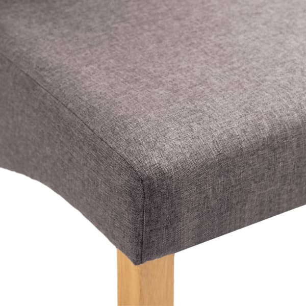 Matstolar 4 st taupe tyg