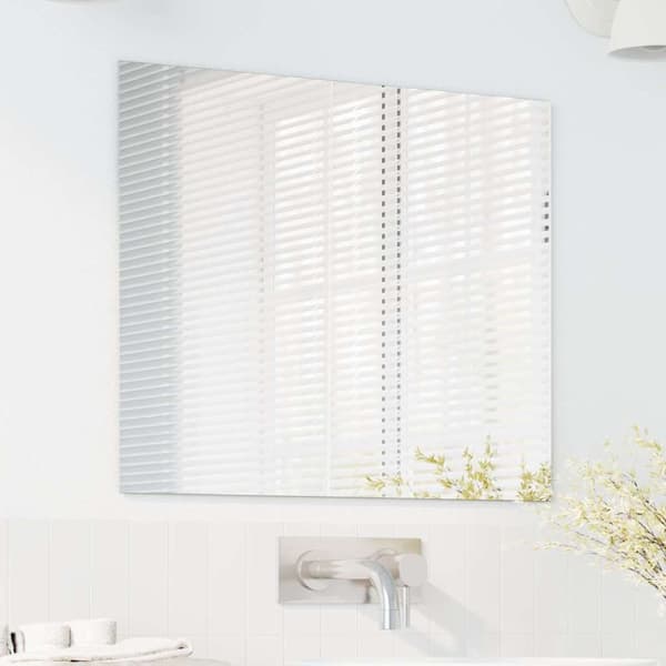 Väggspegel Rektangulär 50 x 60 cm härdat glas