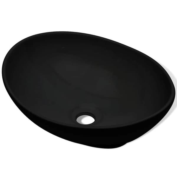 Handfat keramik 40x33 cm svart