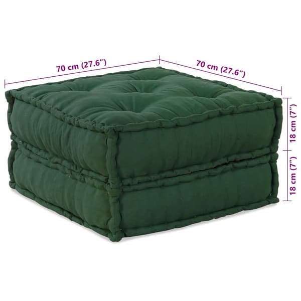 Modulär soffa grön 70x70x36 tyg