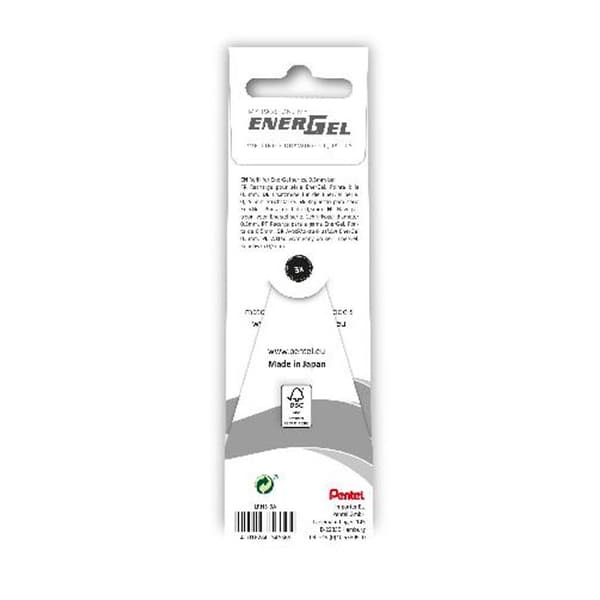 Refill PENTEL EnerGel needle svart 3/fp