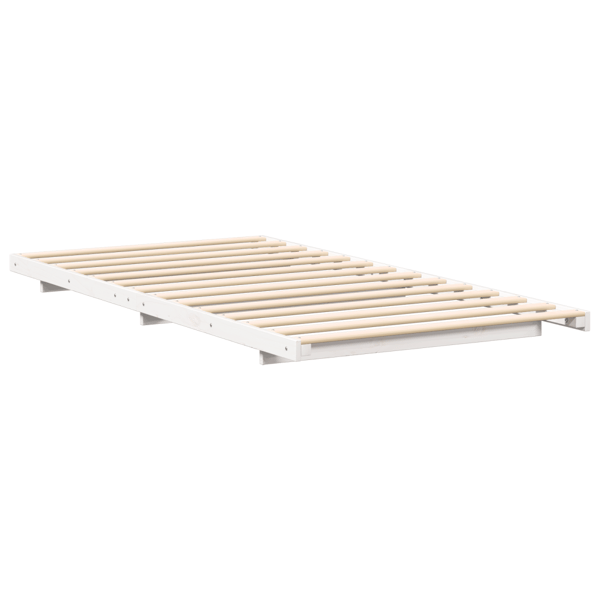 Sängram Vit 80 x 200 cm Massiv furu