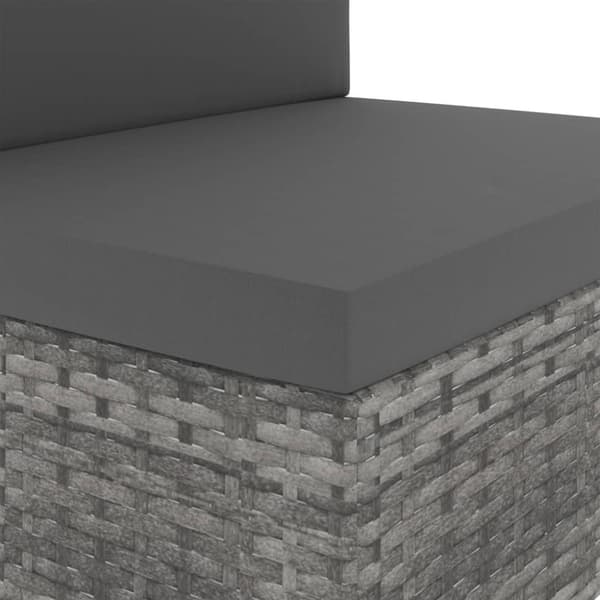 Modulsoffa 3-sits konstrotting grå