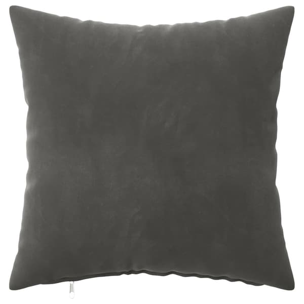 Kuddöverdrag 12 st HEERLEN Mörkgrå 40 x 40 cm Sammet