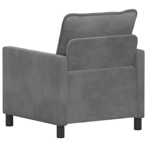 Soffa Mörkgrå 76 x 81 x 87,5 cm Sammet