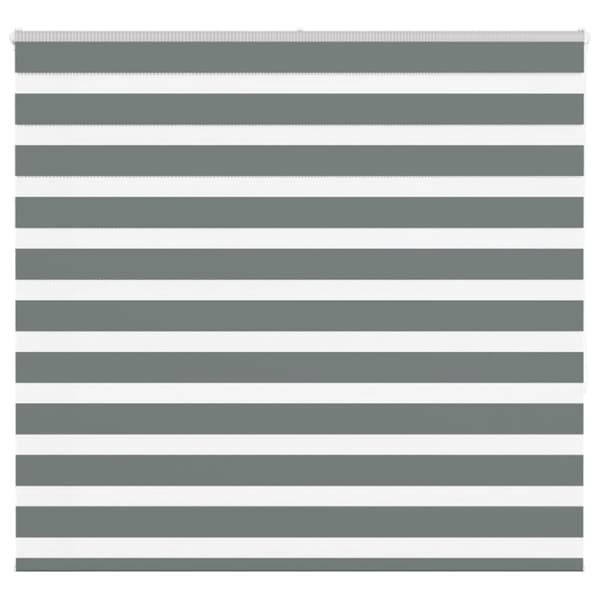 Rullgardin zebra mörkgrå 160x150 cm tyg bredd 155,9cm polyester