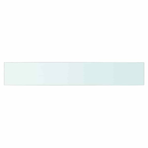 Hyllplan glas genomskinlig 90x15 cm