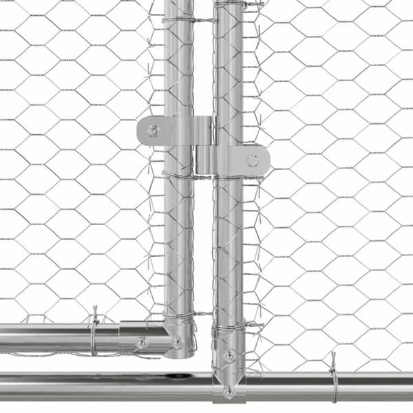 Hönshus Silver 2 x 2 x 2 m Galvaniserat Stål