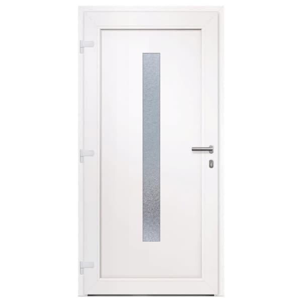 Ytterdörr vit 98x200 cm PVC