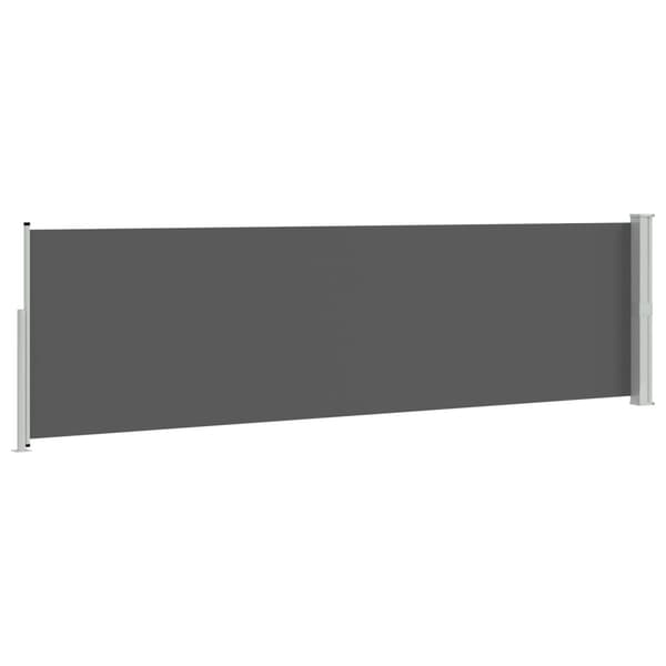 Utfällbar sidomarkis Antracit 300 x 120 cm Polyester