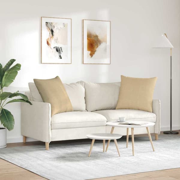Sofakuddar 2 pcs Grågrön 60 x 60 cm Kordread tyg